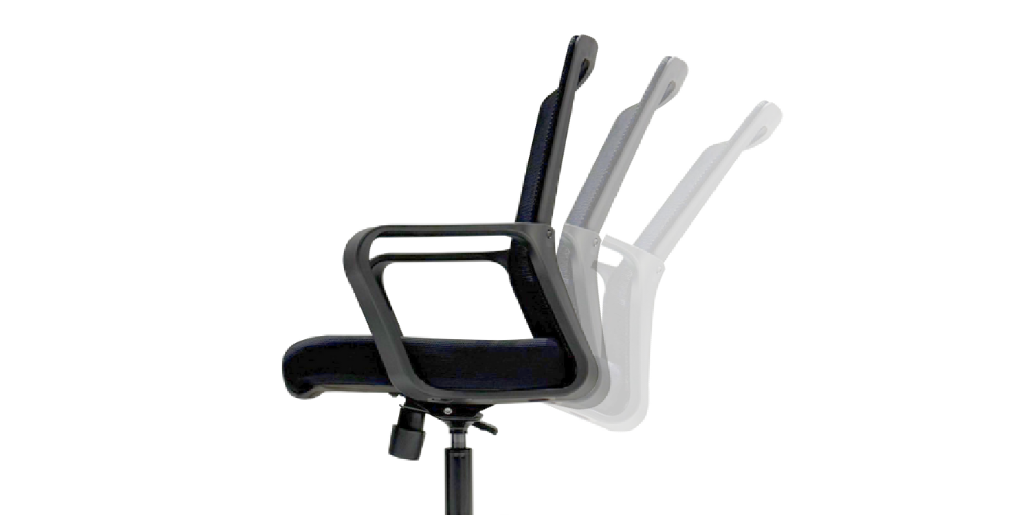 <img src="Office-chair.png" alt="允許椅背向後傾斜,根據使用者需求調整傾斜角度,使其回彈速度或阻力適合使用者的體重和需求">