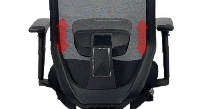 <img src="Office-chair.png" alt="腰墊可以調整高度或固定方式，適應不同椅子的形狀和使用者的需求">
